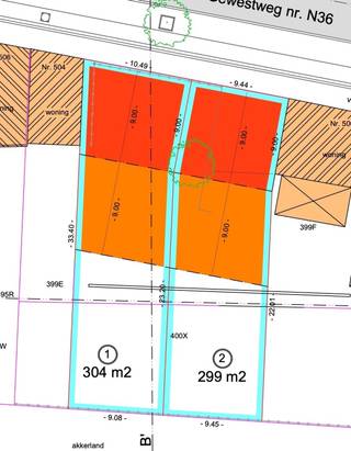 ZUIDGERICHTE BOUWGROND voor gesloten bebouwing, genietend van een PRACHTIG ZICHT! GEEN BOUWVERPLICHTING, MOOIE PERCEELBREEDTE