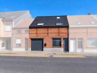 Heel leuke knappe speciale gerenoveerde eigendom met tuin en garage.<br />Hal, diepe vrij ruime garage, bureelruimte, berging, wasplaats, zeer ruime living IN LOFTSTIJL met grote raampartijen, zicht op groot terras en tuin. <br />1 ste verdiep: 2 slaapkamers, knappe badkamer met inloopdouche, dressing kamer. <br />2 de verdiep: 3de slaapkamer met ingemaakte kasten .<br />EPC B 119 elek conform