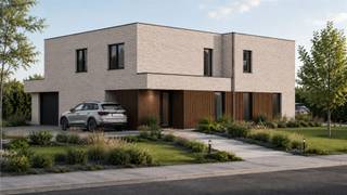 <p>Te midden van de uitgestrekte velden van Molenbeek-Wersbeek, waar rust en natuur harmonieus samengaan met de levendige sfeer van Bekkevoort, verrijst binnenkort een prachtig nieuwbouwproject. In de Heuvelstraat worden door LivingWood twee stijlvolle halfopen woningen gerealiseerd in duurzame houtskeletbouw. Dankzij deze innovatieve bouwmethode genieten de woningen van een uitstekende energiezuinigheid en een hoog wooncomfort.</p><p>Deze moderne halfopen woning biedt een prachtig uitzicht over de omliggende weides en beschikt over drie slaapkamers, dressing, een badkamer, een ruime leefruimte met volledig ingerichte open keuken, een praktische berging en een bureau. Daarnaast is de woning uitgerust met vloerverwarming en -koeling, een lucht-waterwarmtepomp en zonnepanelen. Hierdoor voldoet ze ruimschoots aan de huidige energienormen, met een uitzonderlijk E-peil van 1 en een S-peil van 27.</p><p>Interesse? Bel of mail Sally op 0478570999 of sally@connect-immo.be <br />EPB startverklaring</p>