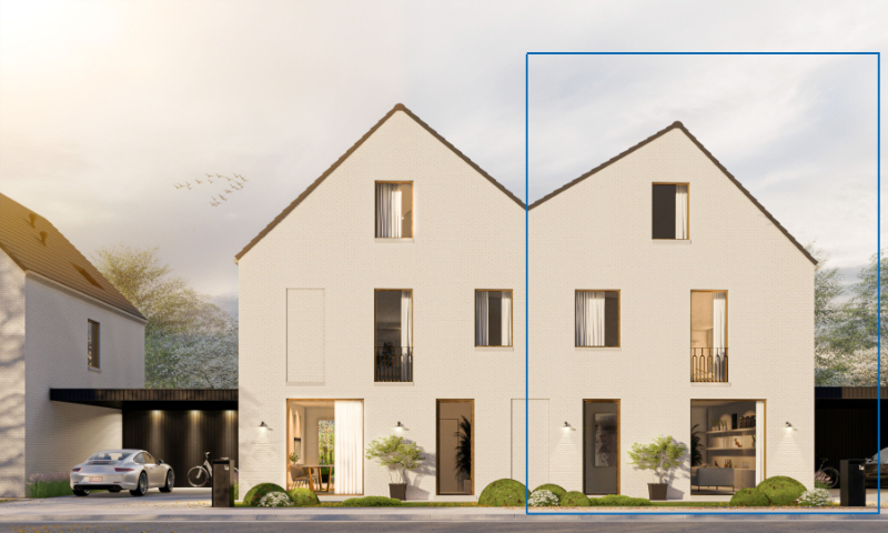 Energiezuinige halfopen nieuwbouwwoning met carport - foto 2