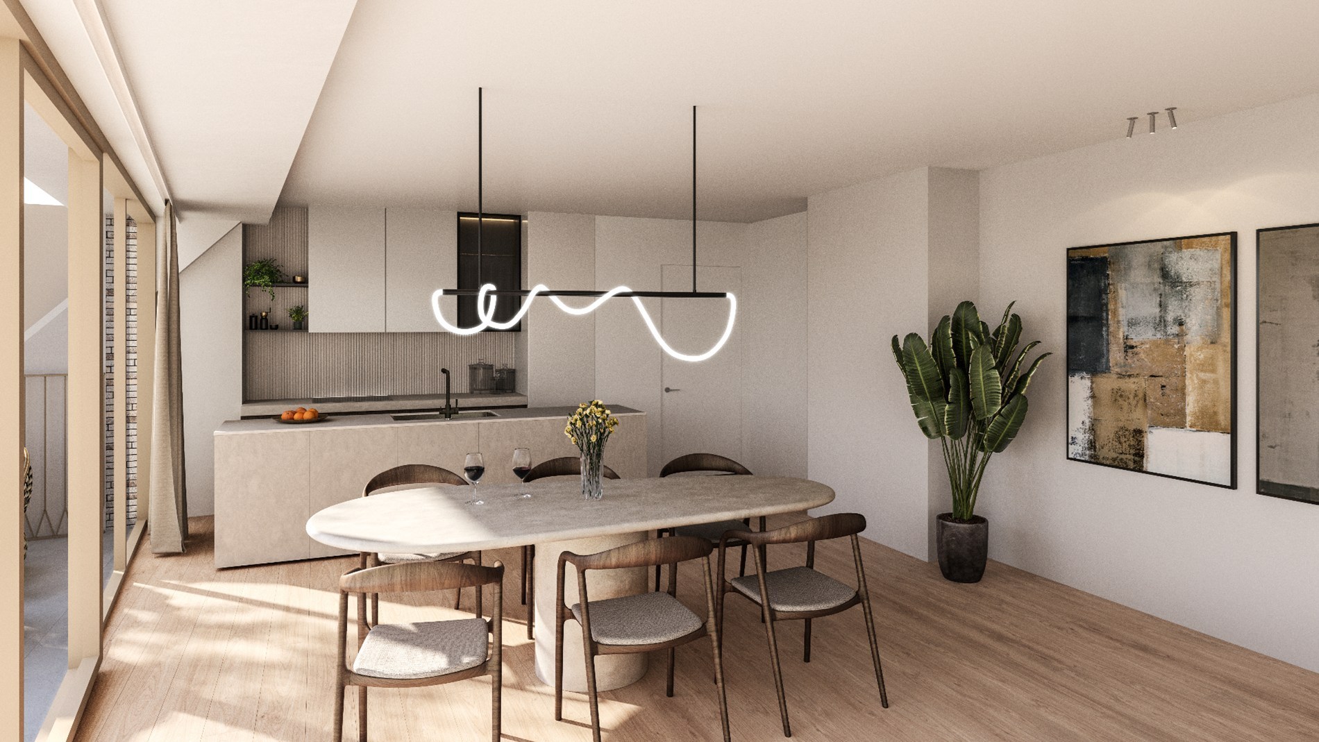 Modern one-bedroom apartment in new residential building Antoine - centrally located in Heist. - photo 2