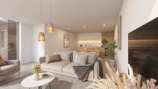 Uniek nieuwbouwproject met 9 stadswoningen op een toplocatie in Sint-Kruis, langs de stadsrand tussen de Dampoort en de Kruispoort.<br /><br />De woningen liggen in een prachtige groene parktuin langs het Zuidervaartje, op wandelafstand van het centrum van Brugge en in de nabijheid van diverse winkels, scholen en openbaar vervoer.<br /><br />Elke woning is optimaal ingericht met oog voor licht, ruimte en comfort. Ze zijn energiezuinig (E-peil 30) dankzij duurzame installaties zoals een warmtepomp, zonnepanelen en vloerverwarming. De woningen beschikken over twee slaapkamers en een aangename buitenruimte.<br /><br />Deze woning heeft indeling als volgt (verd. 0+): Inkomhal met gastentoilet, volledig geïnstalleerde, open keuken, lichtrijke woonkamer met zit- en eethoek. Verd. 0: nachthal, afzonderlijk toilet, berging/wasplaats, badkamer met ligbad, douche en dubbele wastafel met meubel, 2 slaapkamers en een gezellig terras met privatieve tuin. <br /><br />Er is tevens de mogelijkheid om een parkeerplaats aan te kopen.<br /><br />Voor meer informatie kunt u contact opnemen met Michiel op 0473 255 533.