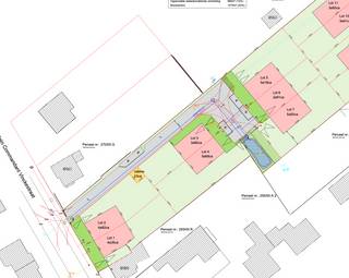 Mooi gelegen VERKAVELING voor 7 woningen. BOUWKLAAR, wegenis reeds aangelegd...