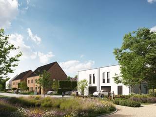 <div>
<div>
<p>Op zoek naar een<span> </span><strong>hedendaagse, energiezuinige woning op een rustige locatie</strong><span> </span>met vlotte verbindingen? Ontdek dit nieuwe woonproject aan de Collegelaan in Bornem, links van huisnummer 16. Hier worden<span> </span><strong>11 halfopen gezinswoningen</strong><span> </span>gerealiseerd in een nieuw aan te leggen, doodlopende straat — een aangename en kindvriendelijke woonomgeving waar rust en privacy centraal staan. De woningen beschikken over<span> </span><strong>3 slaapkamers</strong><span> </span>en zijn gelegen op percelen van ca.<span> </span><strong>278 tot 456 m²</strong>. Het project biedt verschillende architectuurstijlen, van<span> </span><strong>strak en modern met plat dak tot tijdloos met hellend dak</strong>. Elke woning wordt<span> </span><strong>volledig op maat en sleutel-op-de-deur</strong><span> </span>gerealiseerd. Binnen de geldende bouwvoorschriften bepaal je zelf de indeling, materialen en afwerking.<br />De woningen worden gebouwd met een<span> </span><strong>E-peil van maximaal 20<span> </span></strong>en zijn standaard uitgerust met een<span> </span><strong>lucht-waterwarmtepomp, vloerverwarming, zonnepanelen, hoogwaardige isolatie, driedubbele beglazing en ventilatiesysteem D</strong>. Het project bevindt zich in een<span> </span><strong>rustige, residentiële omgeving</strong>, op slechts<span> </span><strong>1,9 km van het centrum van Bornem</strong>, met tal van winkels, horecazaken en voorzieningen. Ook sport- en ontspanningsmogelijkheden zijn ruim aanwezig in de nabije omgeving. Het station ligt op ca. 2 km en de N16 op slechts 2,7 km, wat zorgt voor een vlotte bereikbaarheid. De vermelde prijzen zijn exclusief registratierechten op de grond en btw op de constructiewaarde. De afwerking gebeurt conform het lastenboek, inclusief volledig ingerichte keuken, badkamer en toiletten.</p>
<p><strong>Een nieuwe thuis, volledig afgestemd op jouw wensen, op een locatie waar het aangenaam wonen is.</strong></p>
</div>
</div>