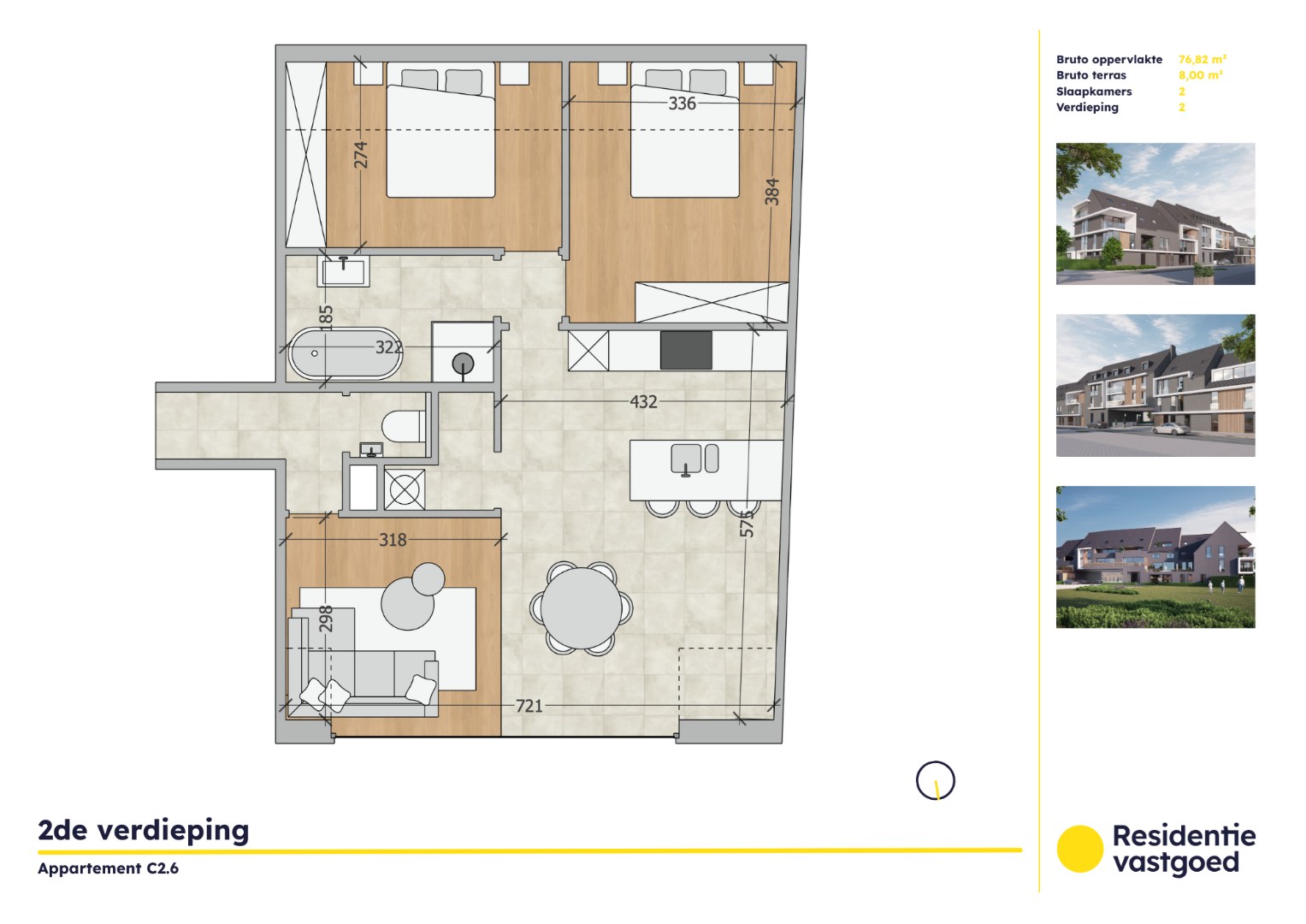 Appartement à vendre à Oudenburg avec 2 chambres - photo 1