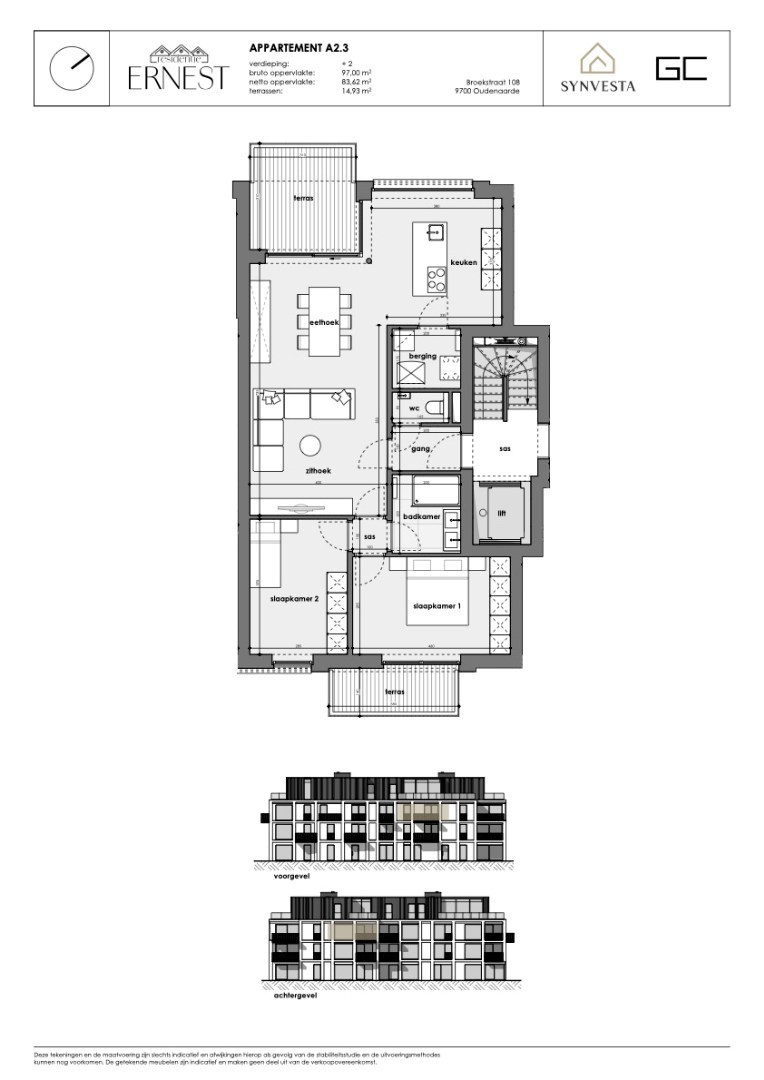 Appartement à vendre à Audenarde avec 2 chambres - photo 3