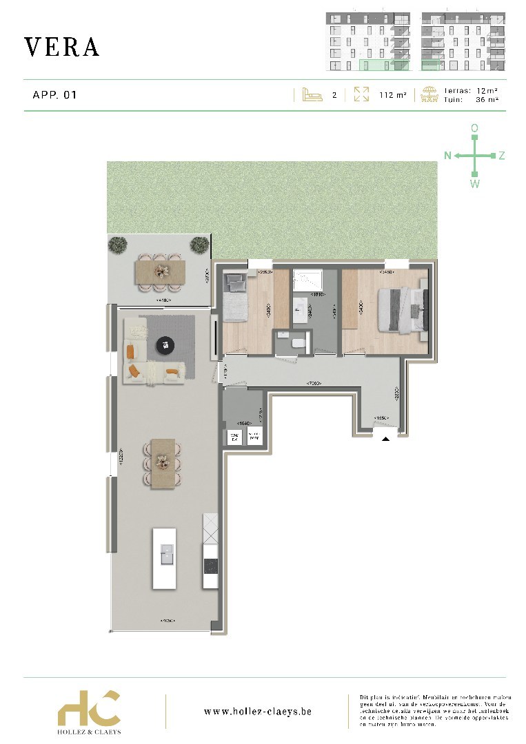 Appartement à vendre à Houthulst avec 2 chambres - photo 2