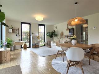 SINT-NIKLAAS - In Parkresidentie Sparrenhof kan u dit prachtig tuinappartement vinden, gelegen in blok E. Enkele troeven op een rij: * Prachtig...