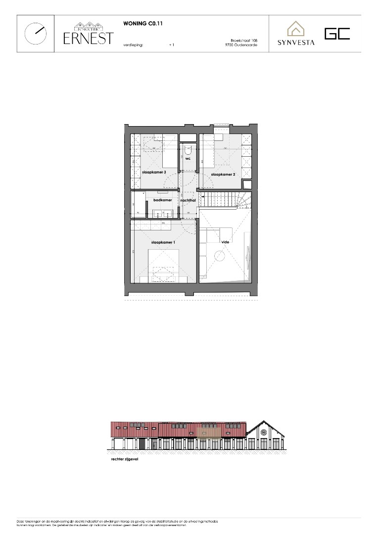 Modern huis met 3 slaapkamers, vide – Nieuwbouwproject Ernest, Oudenaarde - foto 4