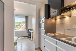 Op zoek naar een instapklare beleggingsstudio op een toplocatie in Leuven? Deze goed onderhouden studio in "Residentie Delvaux" combineert een centrale ligging met een verrassend open uitzicht en een aangenaam terras.<br /><br />De studio is gelegen aan de achterzijde van het gebouw en bestaat uit een lichtrijke leefruimte met aansluitend een terras, een open keuken en een badkamer met douchecel, lavabo en toilet.<br /><br />De ligging is uitstekend ten opzichte van UZ Leuven (Gasthuisberg), campus Arenberg, IMEC en het stadscentrum, met een vlotte verbinding naar de verschillende KU Leuven-campussen. Winkels en dagelijkse voorzieningen zijn te voet bereikbaar.<br /><br />Het pand is momenteel verhuurd aan € 505 per maand, exclusief € 60 voor elektriciteit en internet. De huurovereenkomst loopt tot en met 31 augustus 2026. Ideaal voor studerende kinderen of als investering.<br /><br />Wenst u deze studio te bezoeken? Neem gerust contact op via +32 495 18 95 81 of via janschrijvers@immojanstas.be.<br /><br />Bijkomende info (EPC, bodemattest, elektriciteitsattest, enz...) kan U hier downloaden ↓