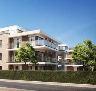 Appartement op de eerste verdieping in het mooie DOMEIN BEVERHOF gelegen tussen Roeselare en Beveren, in een afgesloten groen aangelegd domein waar het rustig toeven is. Daarenboven worden de appartement hoogwaardig en stijlvol afgewerkt.<br /><br />Indeling:<br />inkomhal, toilet, woonkamer met aansluitend een west-georiënteerd terras + een oost gelegen terras aan slaapkamers (totaal 24m²), open modern en volledig uitgeruste keuken, wasplaats/berging, 2 slaapkamers met en suite badkamer met ligbad of inloopdouche en dubbel lavabomeubel en een afzonderlijke douchekamer. <br />Kelderberging is inbegrepen in de prijs.<br />Ondergrondse privatief afgesloten ruime garages worden afzonderlijk aangekocht.<br /><br />Dit appartement wordt volledig instapklaar afgewerkt met extra upgrade in keuken, sanitair