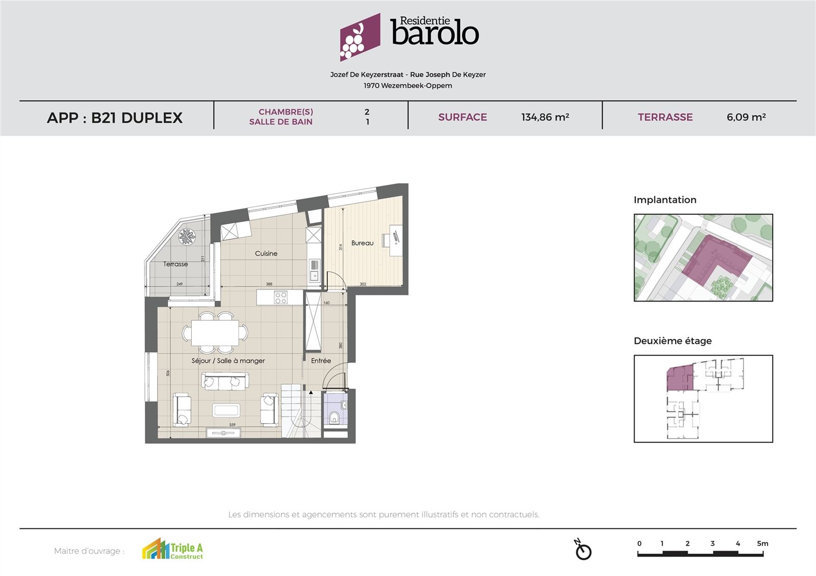 Apartment for sale in Wezembeek-Oppem with 3 bedrooms - photo 4