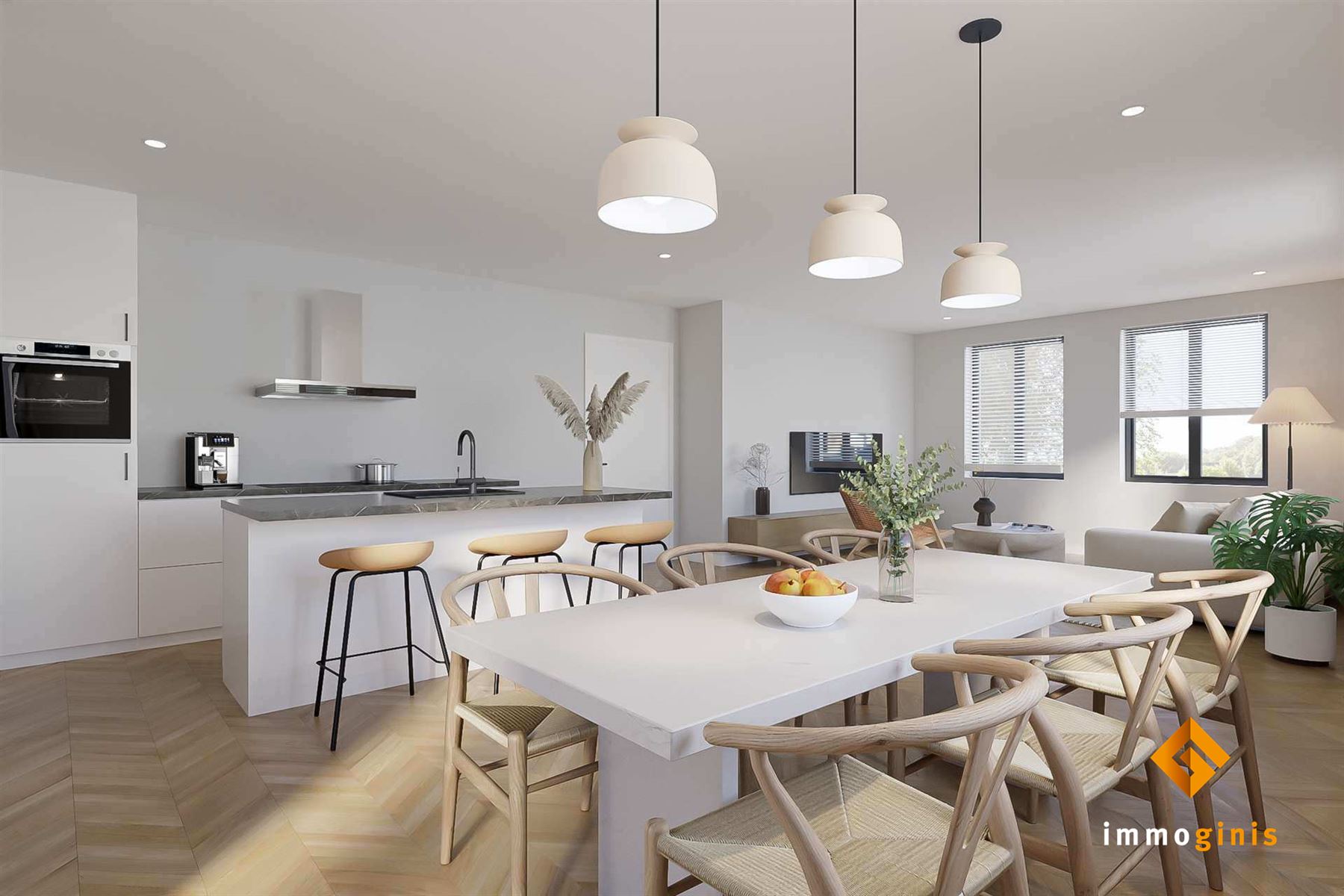 Eerste verdieping: appartement met 2 slaapkamers en ruim overdekt terras.  - foto 5
