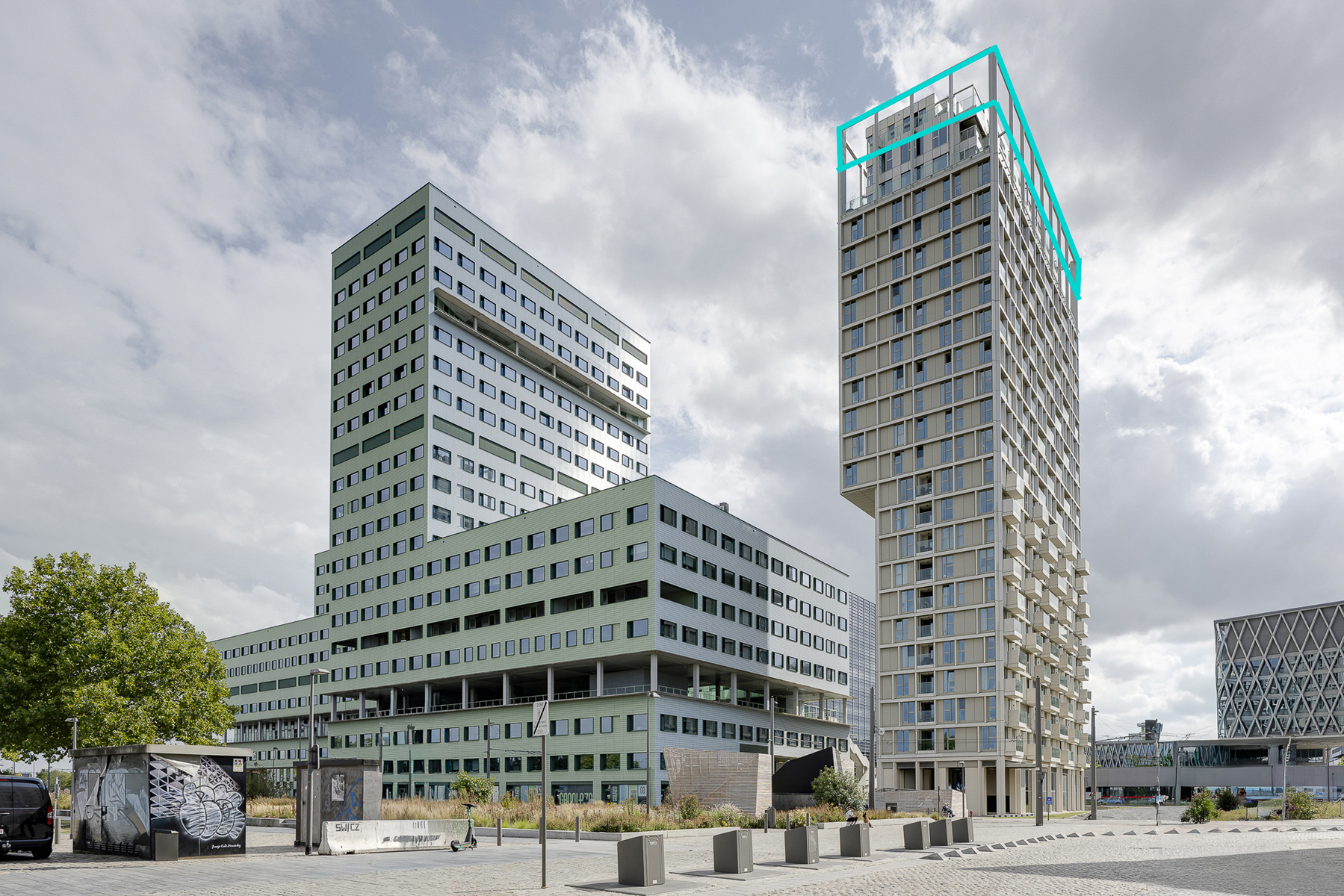 Penthouse met grote terrassen en pano zicht op ’t Eilandje - foto 5