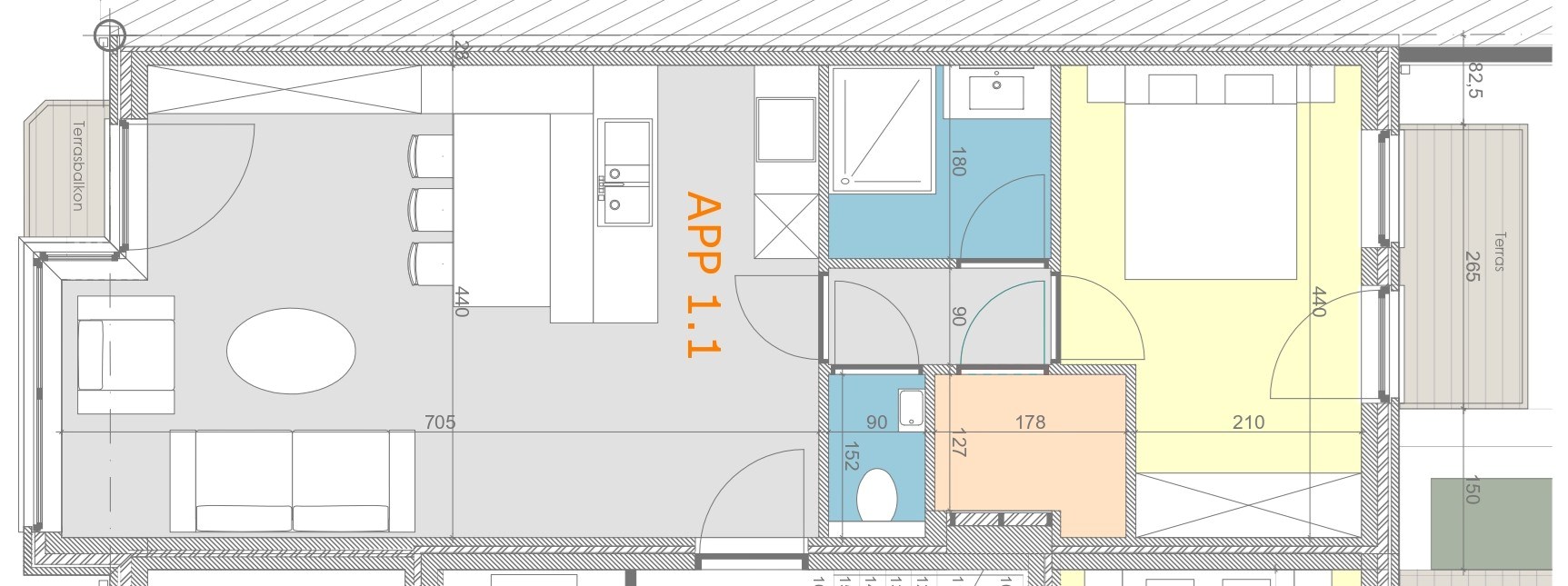 Appartement op mooie locatie met terras te Heist-aan-Zee - foto 4