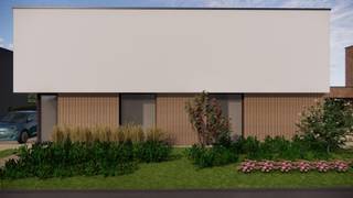 <p><span>Groenkloosterstraat 57A - Woning 3</span></p><p><span> </span></p><p><span>Deze woning in moderne stijl wordt gebouwd op een perceel van 5 are 08 en heeft een bewoonbare oppervlakte van 164 m².</span></p><p><span> </span></p><p><span>Op het gelijkvloers bevinden zich de inkomhal, gastentoilet en open keuken met leefruimte die uitgeven op het zonnig terras met tuin.</span></p><p><span>De eerste verdieping beschikt over een 2e toilet, berging, 3 slaapkamers en een badkamer.</span></p><p><span> </span></p><p><span>Wij voorzien de volledige woning van vloerverwarming met warmtepomp. Ventilatie D-systeem. E-peil E30.</span></p><p><span> </span></p><p><span>Aankoopmogelijkheden:</span></p><p><span>- SLEUTEL OP DE DEUR: De afwerking van de vloeren, keuken, badkamer en binnendeuren kan volledig naar eigen smaak gekozen worden volgens ons lastenboek.</span></p><p><span>- CASCO +: De woning zal afgewerkt worden tot aan de pleisterwerken en de chape, exclusief afwerking van vloeren en trapbekleding, keuken en toestellen, sanitaire toestellen, binnendeuren. </span></p><p><span> </span></p><p><span>(**) terras- en tuinafwerking zijn niet inbegrepen.</span></p>