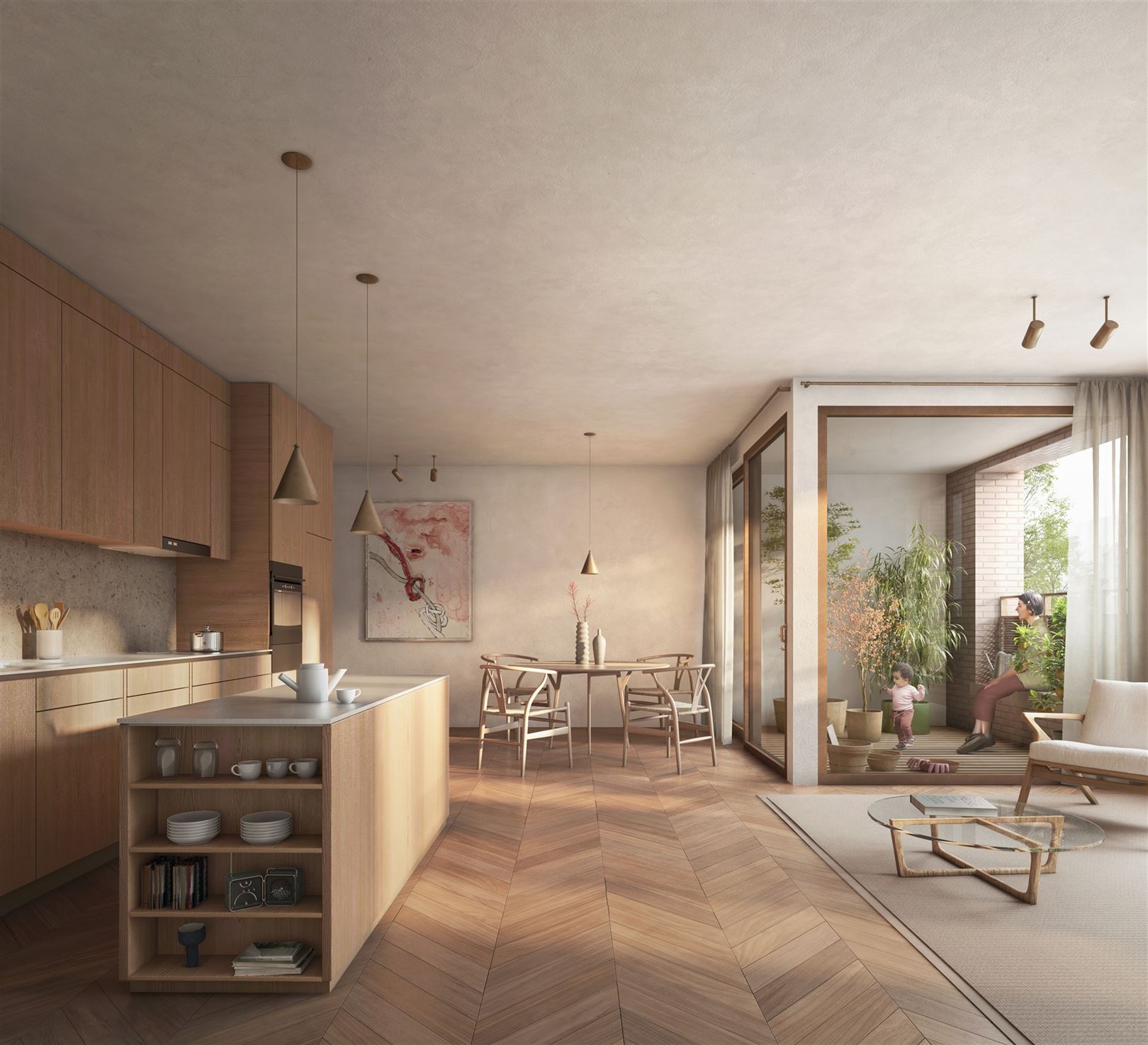 Gelijkvloersappartement met tuin en 2 SLK - foto 5