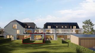 Op 400 meter van Keerbergen in het centrum van Schriek.Laatste gelijkvloers appartement met privé-tuintje op het zuiden !DE WERKEN ZIJN IN UITVOERING...