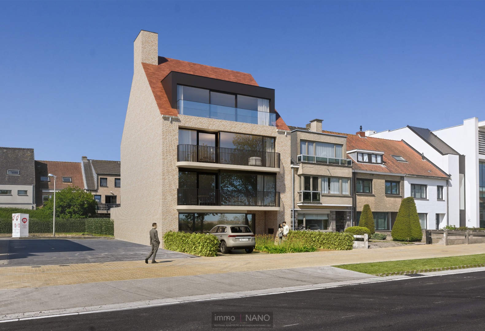 Residentie "62", een hedendaags en stijlvol nieuwbouwproject bestaande uit 3 prachtige appartementen met RUIME zonneterrassen en een handelsruimte/kantoor gelegen op wandelafstand van het CENTRUM van Knokke-Heist. - foto 4