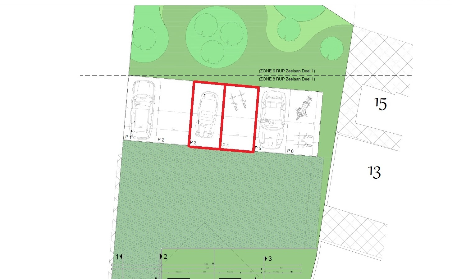 Overdekte carport parking te huur te Bredene Dorp. - photo 1