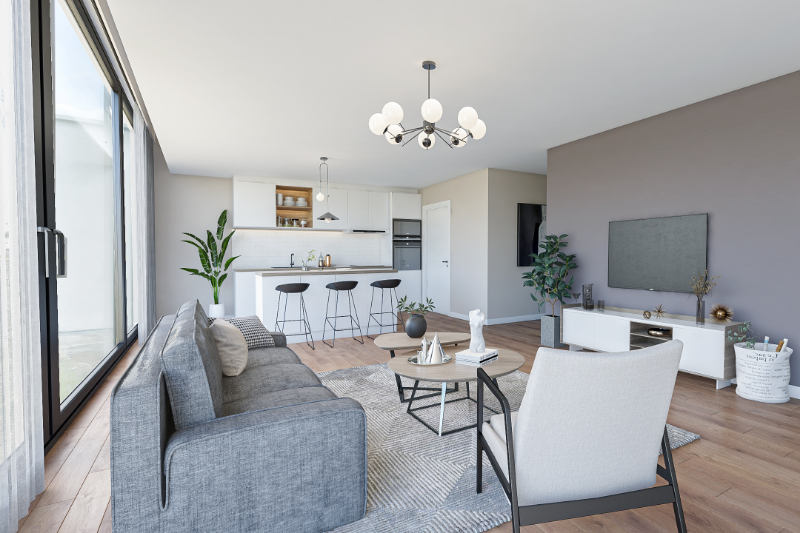 Ruim nieuwbouw app. (1ste verd, 3 slpks) en spectaculaire link met de natuur! - foto 4