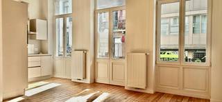 Gelegen in het hart van Brussel, zeer mooi en lichtrijk appartement volledig gerenoveerd. Het bestaat uit een inkomhal met vestiaire en toilet,...