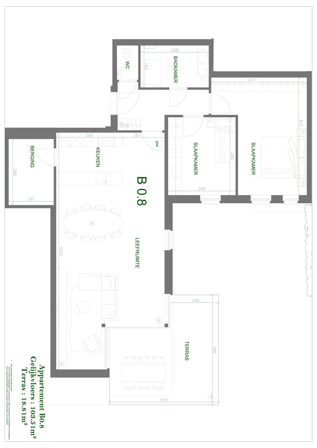 Mechelen gelijkvloers appartement B0.8 - foto 5