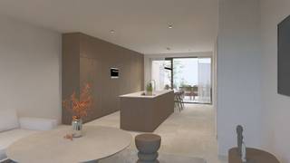 <p><span>Zeer ruim 1-slaapkamerappartement op de eerste verdieping met uitzonderlijk terras en ondergrondse parkeerplaats in hartje Maaseik. </span></p><p><span> </span></p><p><span>Dit appartement, gelegen op de eerste verdieping van residentie “Aan de Gendermerie” combineert </span><span>comfort, ruimte en energiezuinigheid</span><span>. Met een </span><span>bewoonbare oppervlakte van ± 75 m²</span><span>, een balkon aan de voorzijde van </span><span>±</span><span>5m</span><span><sup>2</sup></span><span> en een zuidgericht, </span><span>terras van ca. 43m²</span><span>, geniet je hier van een harmonieuze combinatie tussen binnen- en buitenleven. De hoogwaardige afwerking, hedendaagse architectuur en optimale oriëntatie maken dit appartement uitermate aantrekkelijk voor wie op zoek is naar </span><span>stijlvol en duurzaam wonen op een topligging nabij het stadscentrum van Maaseik</span><span>.</span></p><p><span> </span></p><p><span>Indeling appartement: </span></p><ul><li><span>Inkomhal met vestiairemogelijkheid</span></li><li><span>Gastentoilet</span></li><li><span>Lichtrijke leefruimte met open keuken, eetplaats en zithoek met toegang tot het terras aan de achterzijde en het balkon aan de voorzijde </span></li><li><span>Ruime slaapkamer, gelegen aan de achterzijde met toegang tot het terras </span></li><li><span>Badkamer voorzien van inloopdouche en dubbele lavabo</span></li><li><span>Praktische berging met aansluitingen voor wasmachine en droogkast</span></li><li><span>Zonnig, zuidgericht terras van ca. 43m² </span></li></ul><p><span> </span></p><p><span>Troeven: </span></p><ul><li><span>Kleinschalige residentie met slechts 6 appartementen</span></li><li><span>BEN-woonproject (E-peil ≤ E20) met warmtepomp, zonnepanelen, vloerverwarming, ventilatiesysteem D en uitstekende isolatie</span></li><li><span>Totale bewoonbare oppervlakte van ca. 75 m²</span></li><li><span>Groot zuidgericht terras van ca. 43m</span><span><sup>2</sup></span></li><li><span>Energiezuinig BEN-appartement (E-peil ≤ E20) </span></li><li><span>Individuele warmtepomp met vloerverwarming</span></li><li><span>Zonnepanelen per appartement</span></li><li><span>Ventilatiesysteem D voor een gezond binnenklimaat</span></li><li><span>Zonwerend glas aan de zuidzijde, in combinatie met aluminium schrijnwerk </span></li><li><span>Afwerking naar eigen smaak voor de keuken, badkamer, vloeren en deuren </span></li><li><span>Ondergrondse autostaanplaats inbegrepen met voorziening om een elektrische wagen op te laden </span></li><li><span>Gemeenschappelijke fietsenstalling met individueel oplaadpunt  </span></li><li><span>Uitstekende ligging: rustig én centraal, op wandelafstand van winkels, horeca, openbaar vervoer en recreatie</span></li></ul><p><span> </span></p><p><span>Een unieke kans voor wie wil wonen met veel licht, privacy, tuin en hedendaags wooncomfort — in een kleinschalig en energiezuinig project op een absolute toplocatie in Maaseik.</span></p><p><span> </span></p><p><span>Dit project komt in aanmerking voor het verlaagde btw-tarief van 6% (onder voorwaarden).</span></p><p><span> </span></p>