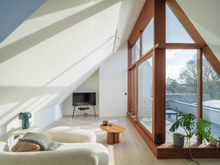 Architecturaal 3-­slaapkamerappartement met twee terrassen in het centrum van Gent.Een discrete maar uitzonderlijke realisatie naar ontwerp van...