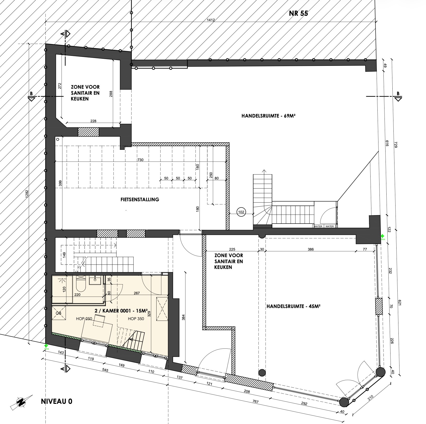 Samengevoegde casco handelsruimte met hoekligging – Residentie ROMÉE - foto 3