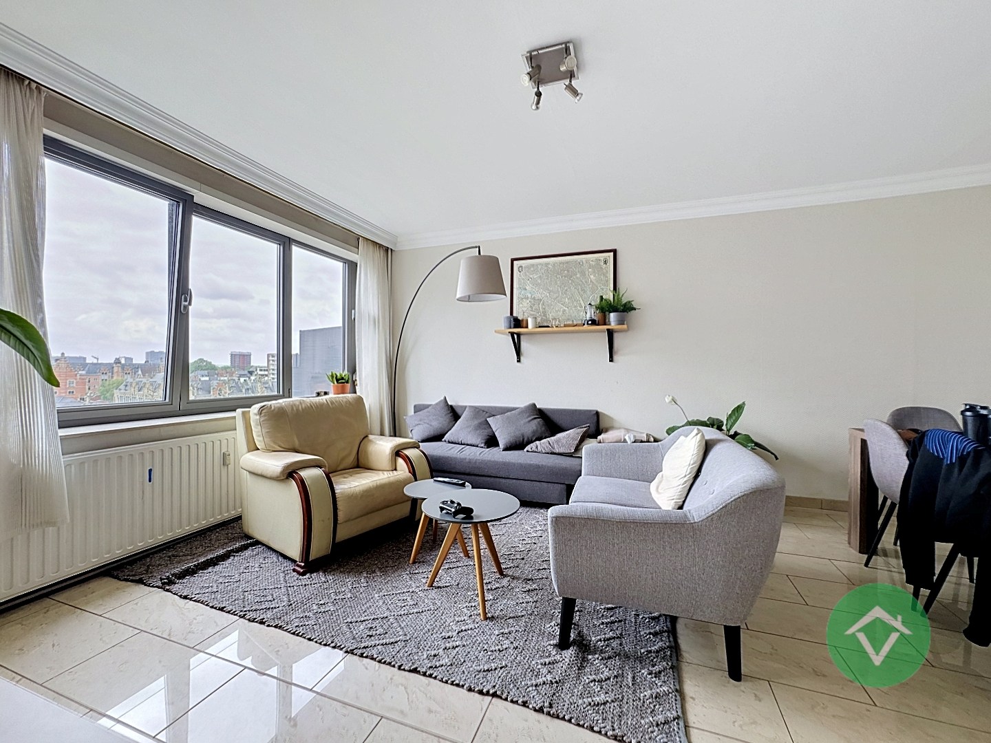 Appartement met 2 slaapkamers en terras te Gent - foto 2