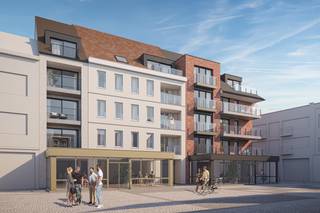 Residentie Margaux is een gloednieuw en modern nieuwbouwproject in het hartje van het historisch centrum van Oostende, vlak bij de visserskaai van Oostende en op wandelafstand van de zeedijk en het station.<br /><br />Het gebouw bestaat uit 1 en 2 slaapkamer appartementen, alsook een dakstudio. De oppervlaktes variëren van 50m2 tot 143m2, elk appartement is eveneens voorzien van een zuid of zuid-west gericht terras.<br /><br />Alle appartementen zijn ontworpen met oog voor detail en bieden het perfecte evenwicht tussen modern comfort en tijdloze elegantie. De appartementen worden afgewerkt met kwalitatieve materialen en kunnen nog aangepast worden naar eigen smaak en wens, zodat het volledig aan uw verwachtingen kan voldoen.<br /><br />De residentie is ook uitgerust met een ruime fietsenstalling en afzonderlijke bergingen.