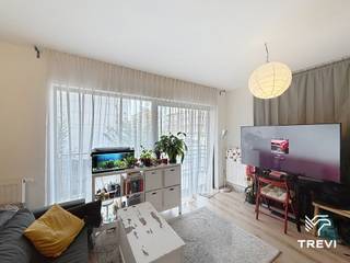 <p><strong>OUDERGEM – Ideaal gelegen aan de Invalidenlaan, dicht bij het Chirec-ziekenhuis (Delta), op een steenworp van het metrostation Beaulieu en talrijke openbaarvervoersverbindingen en winkels, in het recente project "El Tilo", schitterende studio van ±41m² bewoonbare oppervlakte gelegen op de 2e verdieping. De studio bestaat uit een inkomhal, een apart toilet, een douchekamer (douche, wastafel), een wasruimte met aansluiting voor wasmachine, een lichte leefruimte van ±20m² met toegang tot een aangenaam terras van ±9m², en een uitgeruste open keuken (oven, kookplaat, dampkap, koelkast/vriezer). Kelder en garage inbegrepen in de huurprijs. Vaste kosten van € 105/maand (gemeenschappelijke delen). EPC C-! Beschikbaar vanaf 01/11/2026. </strong></p>
<p><strong>Eenmalige intrekvergoeding van € 50! Eenmalige verhuisvergoeding van € 50!</strong></p>
<p><u>Op de </u><span>2e verdieping</span> :</p>
<ul>
<li>Inkomhal</li>
<li>Apart toilet</li>
<li>Douchekamer (douche, wastafel)</li>
<li>Wasruimte met aansluiting voor wasmachine</li>
<li>Leefruimte van ±20m² (3,35 x 6) met toegang tot terras van ±9m²</li>
<li>Uitgeruste open keuken (oven, kookplaat, dampkap, koelkast/vriezer)</li>
</ul>
<p></p>
<p>Kelder nr. -2, C24</p>
<p>Garage nr. -1, P17 inbegrepen in de huurprijs</p>
<p>EPC C-.</p>