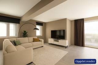 Bent u op zoek naar een volledig gerenoveerd appartement (2017) met 2 slaapkamers, stadstuin en inpandige garagebox met oprit? En dit in een klein gebouw zonder lift in een doodlopende straat? Dan stellen wij graag deze unieke kans aan u voor!<br />Indeling:<br />U betreedt het appartement via de centrale inkomhal die doorgang geeft aan de lichtrijke woonkamer (59m²) met open keuken, berging (7m²) en toegang tot de stadstuin (30,5m²). <br />De hal geeft ook doorgang aan een toilet, de badkamer (7m²), twee slaapkamers (15m² en 7m²) en de inpandige garagebox van 16,m². De moderne badkamer heeft een inloopdouche en een dubbele lavabo verwerkt in een badkamermeubel.<br /><br />Inpandige garagebox kan mee aangekocht worden aan € 40.000 (exclusief van de vraagprijs), deze heeft ook een oprit voor eventueel een tweede wagen te parkeren.<br /><br />Ligging:<br />Deurne-Zuid is een erg aangename woonomgeving met veel groen en een goede bereikbaarheid via het openbaar vervoer. Het appartement is gelegen op het einde van een doodlopende straat. Dicht bij scholen, verbindingswegen, horeca, winkels, ...Kortom dé ideale woonlocatie!<br />Pluspunten:<br />- Energiezuinig wonen dankzij dakisolatie, voorgevel- en achtergevelisolatie, linkergevel isolatie, vloerisolatie en HR dubbele beglazing (EPC met label B)<br />- Momenteel is het appartement verhuurd aan € 1141,18/maand <br />- Totale renovatie ondergaan in 2017 met een luxueuze afwerking <br />- Lage maandelijkse lasten: €25/maand<br />- Privatieve kelderberging en gemeenschappelijke fietsenberging <br />- Elektriciteit is conform<br /><br />Voor meer informatie of een bezichtiging kan u One vastgoed steeds bereiken op volgend nummer 03 360 85 30.