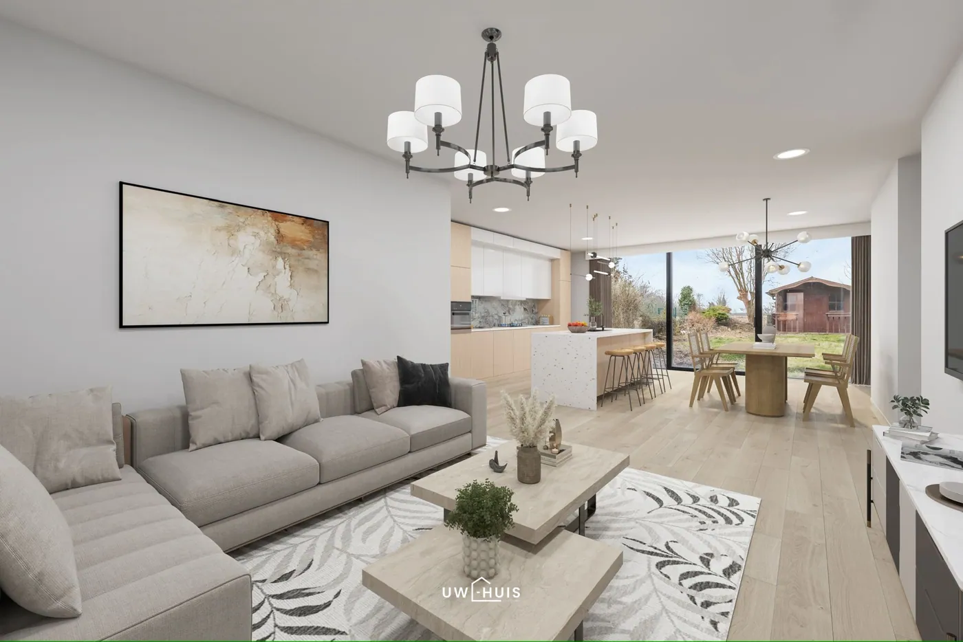 ENERGIEZUINIGE WONING MET 3 RUIME SLPKS EN ZICHT OP HET GROEN IN ZWIJNDRECHT - foto 5