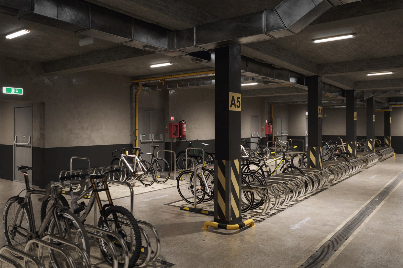 STUDIO van ca. 62m² met uitzonderlijke plafondhoogte van 3 meter en 2 TERRASSEN - foto 3