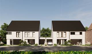 Halfopen nieuwbouwwoning die deel uitmaakt van het project Velle gelegen te Temse met 4 wooneenheden. We hebben het over de meest linkse halfopen bebouwing. U beschikt over een achterliggend terras met private tuin en een inpandige garage.De indeling van het pand is als volgt: U betreedt de woning via de inkomhal met vestiairemogelijkheden en een gastentoilet. Verder door komt u terecht in de eethoek, de open keuken en de living. Aan de achtergevel is er een enorm schuifraam met zicht op de tuin. Op de eerste verdieping zijn er drie slaapkamers, waarvan twee grotere slaapkamers. Verder is er nog een apart toilet en een badkamer voorzien. Op de tweede verdieping bevindt zich de zolder. Die uiteraard kan omgetoverd worden tot extra slaapkamers.Deze woning dient nog opgericht te worden, u kan dus nog steeds alle keuzes zelf maken.Nog enkele troeven van deze woning: Vloerverwarming met lucht/water warmtepomp, een laag energiepeil conform de geldende normen. Als we spreken over de prijs is dat exclusief btw, zonder registratie- en notariskosten! De plannen &amp; lastenboek zijn op afspraak en zeer vrijblijvend te bekijken.