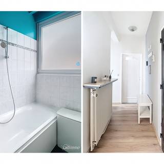 Ontdek dit zonnige appartement op de tweede verdieping van een kleinschalig gebouw. Geniet direct van bewoonbaar comfort met een ruime hal die uitnodigt naar de gezellige woonkamer, gekenmerkt door een warme laminaatvloer en dubbele beglazing. De open keuken is volledig uitgerust met top apparaten van Smeg (Koelkast, vriezer, oven en gasvuur). De ruime slaapkamer (ca. 15m²) biedt een prachtig uitzicht op de serene stadstuinen. De badkamer is voorzien van een bad/douche en een wastafelmeubel. Een gastentoilet is voorzien in de hal. De tweede slaapkamer (ca 9m²) biedt toegang tot het gezellige terras met avondzon. In de kelder zijn er nog twee bergingen voorzien. Condenserende ketel aanwezig (2022). Elektriciteit conform.