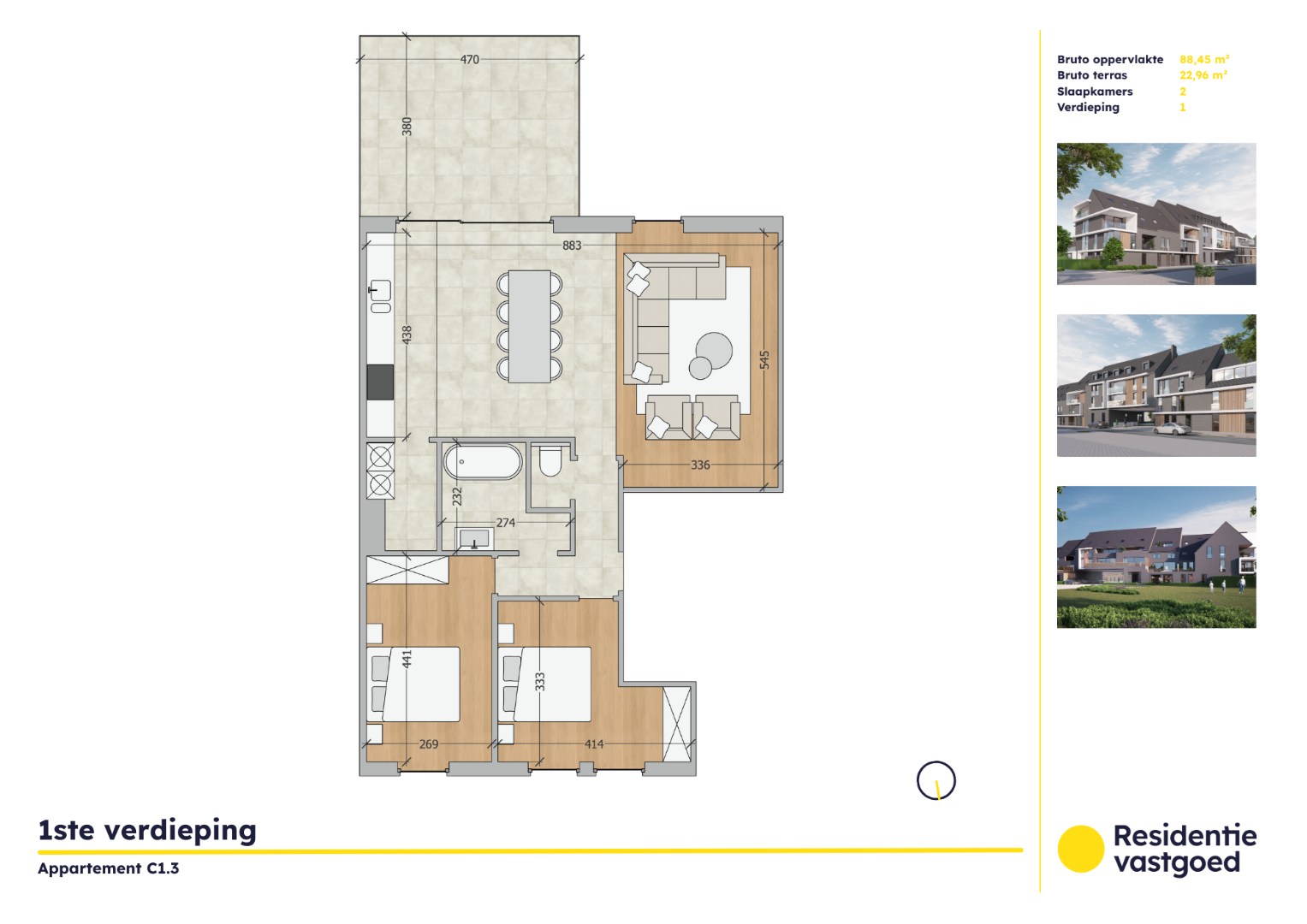 Appartement à vendre à Oudenburg avec 2 chambres - photo 1