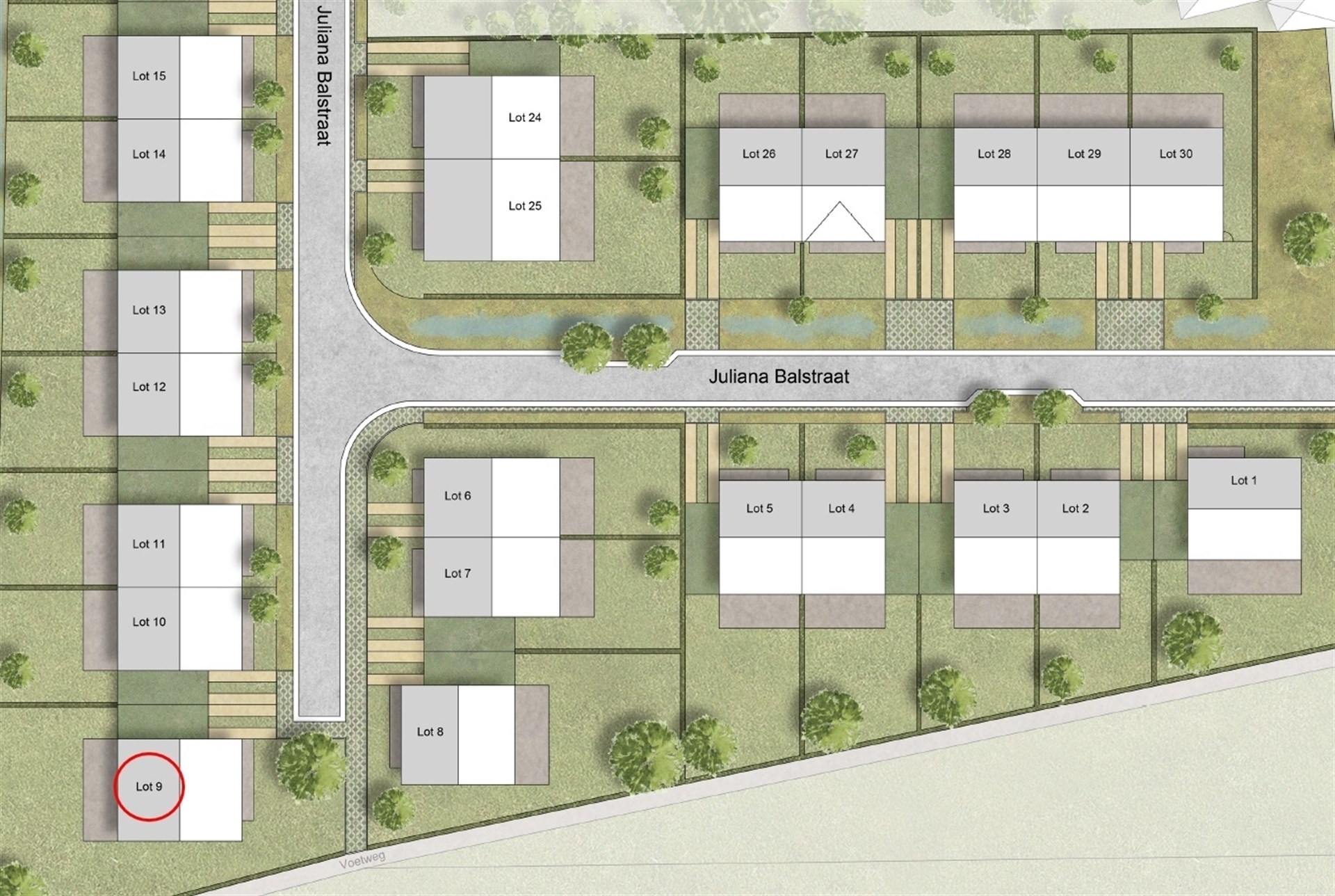 Perceel bouwgrond voor open bebouwing in nieuw woonproject De Klingerie (551m²) - foto 2