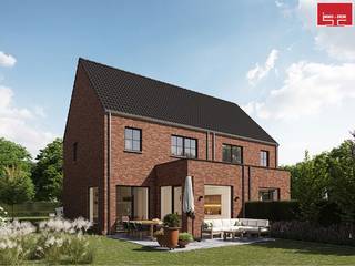 Te koop: halfopen bebouwing (nog nieuw te bouwen) in de groene en rustige Drielindenbaan in Merchtem. Hier kan je genieten van de perfecte combinatie tussen landelijke rust en een uitstekende bereikbaarheid.

Deze energiezuinige woning (E-peil 20) wordt volledig op maat ontworpen en afgewerkt. Jij kiest zelf de stijl, indeling en materialen, terwijl de volledige opvolging van het bouwproces in professionele handen is.

De ligging is ideaal: op wandelafstand van het station van Merchtem en op slechts 1 km van het bruisende centrum met winkels, horeca en scholen. Dankzij de nabijheid van de A12 en de Brusselse Ring geniet je van een vlotte verbinding naar Brussel en de omliggende regio’s. Supermarkten, kinderopvang en sportfaciliteiten bevinden zich eveneens binnen handbereik.

De opgegeven prijs is excl. registratierechten op de grond en BTW op de constructiewaarde en wanneer er gebouwd wordt volgens de afwerking/ materialen voorgesteld in het lastenboek met inbegrip van volledig ingerichte keuken, badkamer, toiletten, centrale verwarming, zonnepanelen, driedubbele beglazing, warmtepomp, vloerverwarming op het gelijkvloers en in de badkamer,…