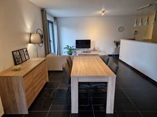 Gelijksvloers appartement beschikbaar vanaf 1 mei 2026.INDELINGGELIJKVLOERSInkomhal, woonkamer, keuken voorzien van de volgende toestellen nl...