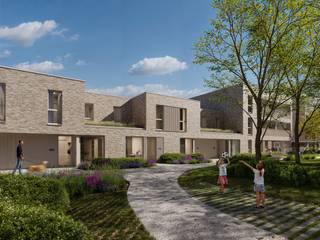 In het groene Avelgem, op een boogscheut van de Scheldermeersen, ontdek je De Kloostertuin. Zes residenties, met een mix van 1-, 2-, 3 slaapkamer appartementen en enkele handelsruimtes en evenveel gezinswoningen komen er gezellig samen rond een prachtige binnentuin met boomgaard. Klaar om hier jouw woondroom te vervullen?<br /><br />Deze 3 slaapkamer woning is gelegen ten midden de groene binnentuin. Stap vanuit het groen binnen in de ruime inkomhal en laat je meevoeren door een zee van licht tot in de leefruimte. Met grote raampartijen schijnt het licht tot in de kleinste hoekjes en sta je overal in verbinding met het omliggend groen. De woning beschikt over een gezellige tuin met terras van 63m² voor de gezelligste bbq's. <br /><br />De woning telt in 3 slaapkamers met een masterbedroom van 12m². De badkamer met natuurlijk daglicht biedt ruimte voor een inloopdouche, of een bad, en dubbele wastafel. Op het gelijkvloers vind je in de inkomhal nog een apart toilet en ruime berging. Op het verdiep is een berging voor wasmachine en droogkast voorzien.<br /><br />Ontvang je graag meer informatie of ben je benieuwd naar het volledige aanbod? Bel 051 26 84 00 of contacteer ons via verkoop@steenoven.be