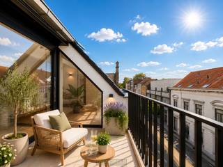 Te huur, exclusief 2 slaapkamer appartement met terras en garage in centrum van Oudenaarde!LUXUEUS en ENERGIEZUINIG nieuwbouwappartement in het...