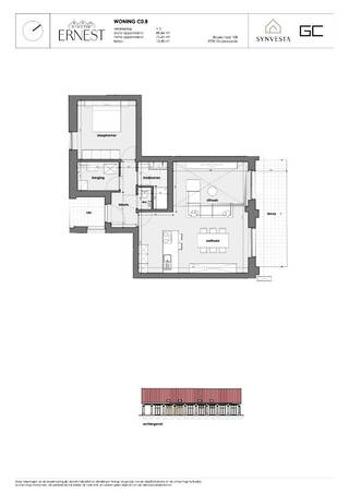 Deze moderne woning maakt deel uit van het nieuwbouwproject Ernest in Oudenaarde – een eigentijdse en duurzame woonontwikkeling op een...