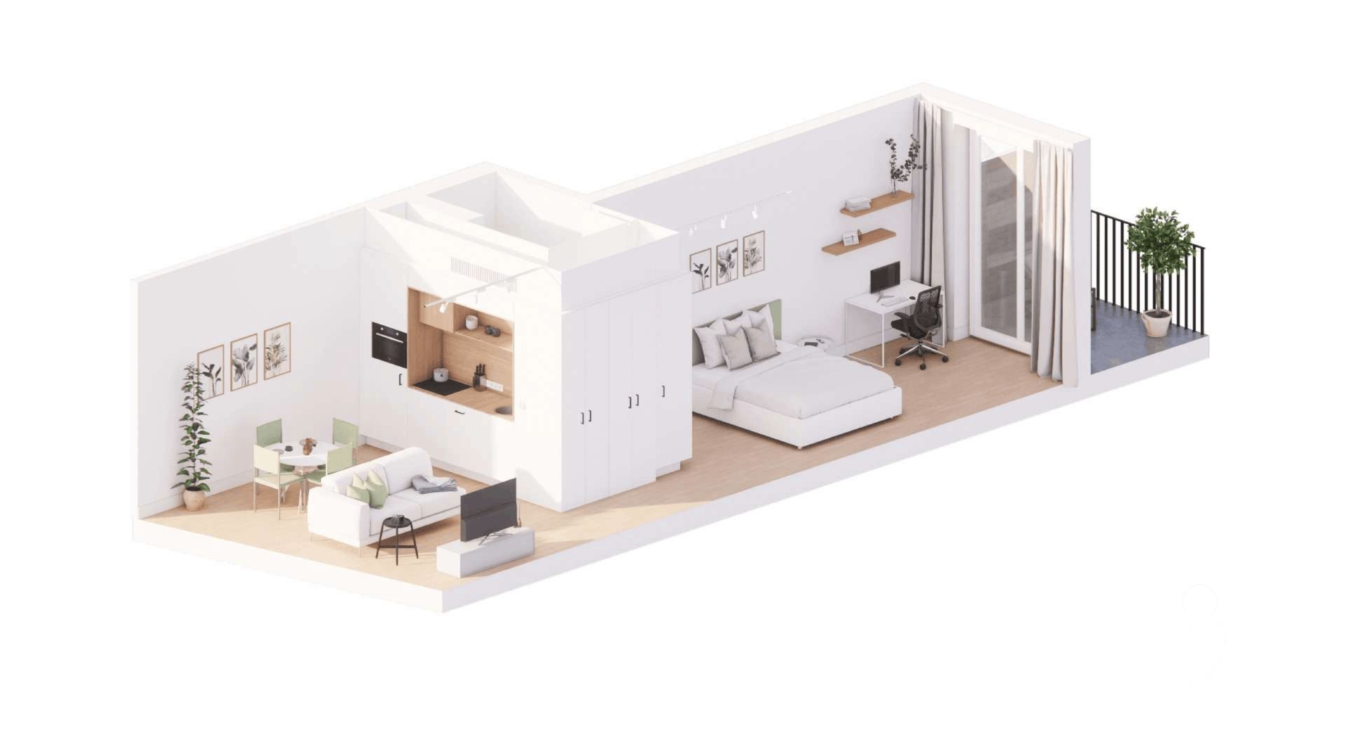 Renovated studio in historic center of Leuven - photo 5