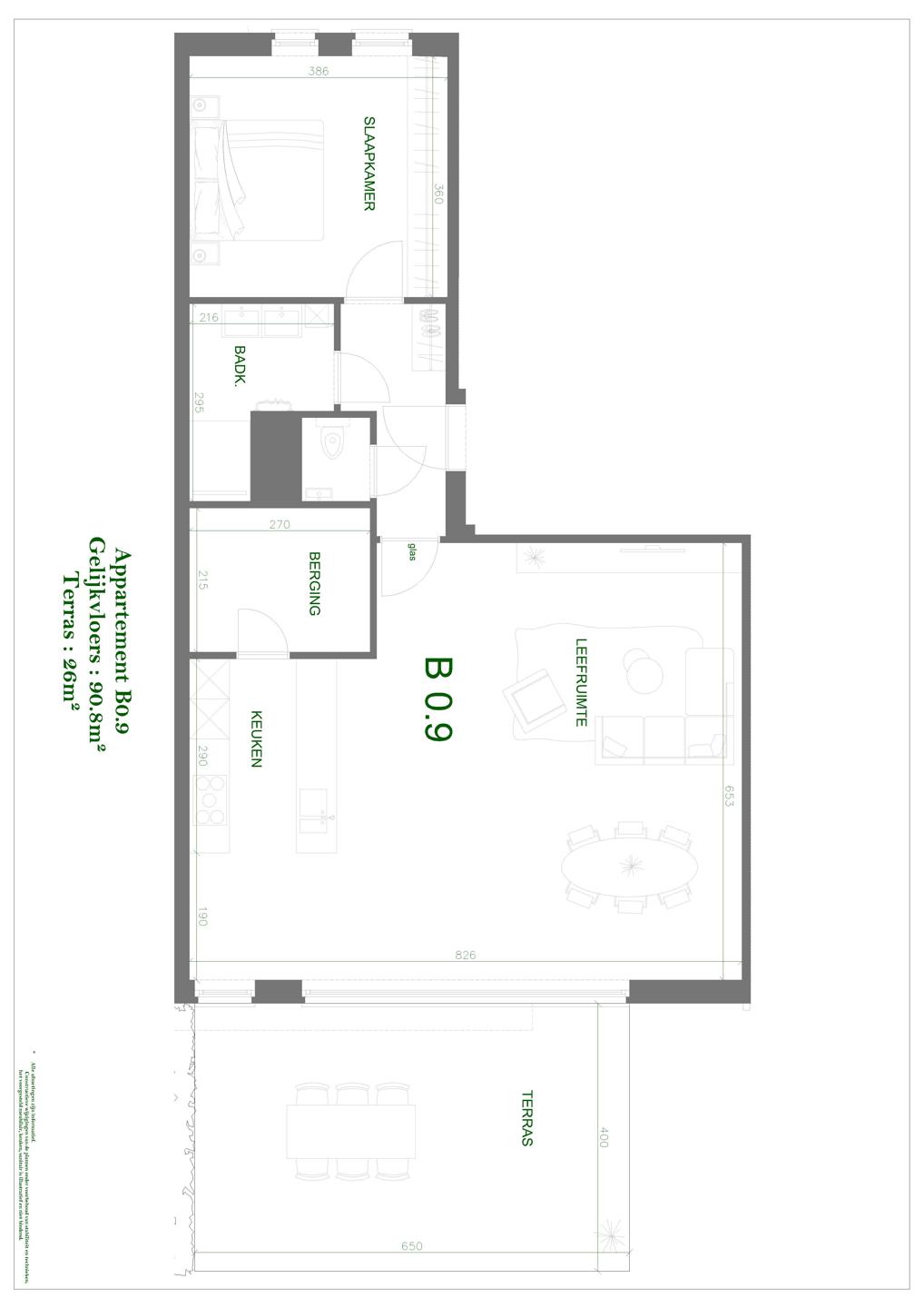 Mechelen gelijkvloers appartement B0.9 - foto 5