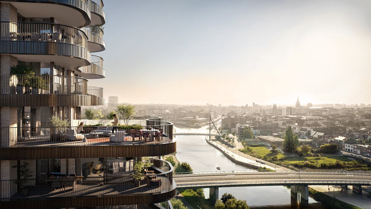 Exclusief wonen aan de Leie met uitzonderlijk terras (58m²)! - foto 2