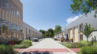 Nieuw bedrijfsgebouw met  1.840 m² opslag, deels beglaasd en 21 privatieve parkeerplaatsen te koop.Uitermate strategisch gelegen vlak naast de afrit...
