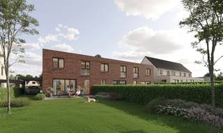 <ul>
	<li>6% VAT</li>
	<li>4 bedrooms</li>
	<li>Contemporary architecture</li>
</ul>
<br />SURROUNDINGS<br />This project is located in Gooik, in a quiet and green part of the Pajottenland. The rural surroundings with open space, green zones and nearby nature areas create a pleasant living environment that is highly sought after by tenants and buyers.<br />At the same time, the location benefits from easy access to surrounding village centres and cities such as Lennik, Halle and Ninove, which contributes to the attractiveness and investment potential of this project.<br /><br />LAYOUT<br />These houses were designed with space, light and optimal living comfort in mind, elements that contribute to strong rental potential and a broad target group. On the ground floor you will find an entrance hall with guest toilet that leads to a bright living area with open kitchen. An adjoining practical storage room provides additional storage space and everyday comfort.<br /><br />Plots 4, 5 and 6 feature 4 full-sized bedrooms, making them particularly suitable for families. All houses are also finished with a stylish bathroom and a separate toilet, ensuring that functionality and living comfort are optimally combined.<br /><br />E-LEVEL 30<br />The houses are equipped with underfloor heating on both the ground floor and the first floor, powered by an energy-efficient heat pump. The ventilation system C and the solar panels ensure that an E-level of 30 is achieved, contributing to an energy-efficient and environmentally friendly living environment.<br /><br />Interested in these investment houses? Call us on 09 394 67 95 or email info@potrell.be for more information or an appointment!<br /><br />BULK SALE<br />The houses are offered in bulk sale. Ask about our investment conditions.<br /><br />HOUSE TAILORED TO YOU | YOUR HOUSE, YOUR STYLE<br />Turn this house into your tailor-made dream home. Add your own taste and personality and choose the kitchen, flooring and bathroom of your move-in ready house yourself. Your own place tailored to your wishes and style. You choose, Potrell delivers. It’s that simple!